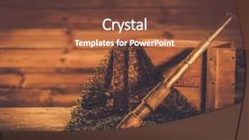  Presentation with wooden christian cross religious concept - Cool new slides with scope work - sea travelling concept in wooden backdrop and a tawny brown colored foreground