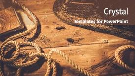  Presentation with scope work - Cool new presentation theme with scope work - sea travelling concept in wooden backdrop and a tawny brown colored foreground