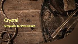  Presentation with interior - Presentation design consisting of scope work - sea travelling concept in wooden background and a tawny brown colored foreground