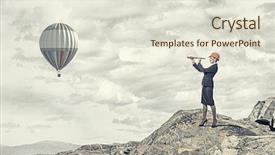  Presentation with woman engineer - Amazing PPT layouts having scope work - young woman engineer looking backdrop and a sky blue colored foreground