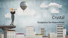  Presentation with woman engineer - Presentation design enhanced with scope work - young woman engineer looking background and a light gray colored foreground