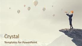  Presentation with scope work - Amazing PPT theme having scope work - young woman engineer looking backdrop and a  colored foreground