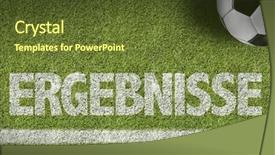  Presentation with soccer field - Theme enhanced with scoreboard football - soccer field with the text background and a tawny brown colored foreground