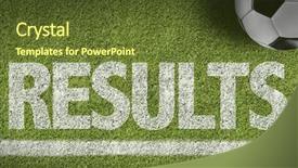  Presentation with scoreboard - Amazing PPT layouts having scoreboard football - soccer field with the text backdrop and a tawny brown colored foreground