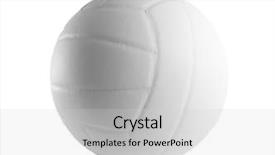  Presentation with volley - Colorful slides enhanced with scoreboard football - volley ball backdrop and a light gray colored foreground