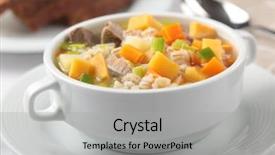  Presentation with scotch - Theme enhanced with scotch broth with lamb meat background and a  colored foreground