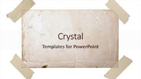  Presentation with clipping - Slide deck enhanced with scotch tape - vintage photo clipping path background and a lemonade colored foreground