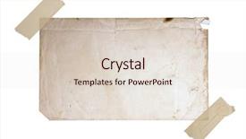  Presentation with clipping - PPT theme featuring scotch tape - vintage photo clipping path background and a lemonade colored foreground