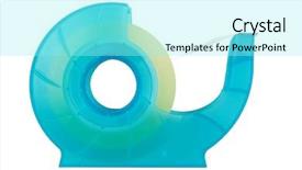  Presentation with scotch tape - Presentation theme featuring scotch tape on white background and a arctic colored foreground