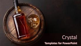  Presentation with whiskey - Slide deck featuring scotch-whiskey-bottle-glass background and a wine colored foreground
