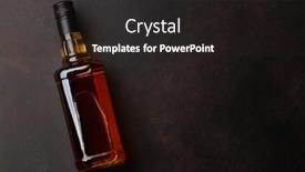  Presentation with scotch - Beautiful PPT layouts featuring scotch-whiskey-bottle-on-stone backdrop and a dark gray colored foreground
