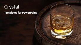  Presentation with scotch - Slide deck enhanced with scotch-whiskey-glass-and-old background and a wine colored foreground