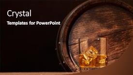  Presentation with scotch - Slide set consisting of scotch-whiskey-glass-and-old background and a wine colored foreground