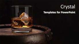  Presentation with whiskey - Audience pleasing slide deck consisting of scotch-whiskey-glass-and-old backdrop and a black colored foreground