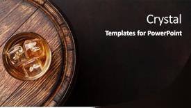  Presentation with whiskey - Slide deck having scotch-whiskey-glass-and-old background and a wine colored foreground