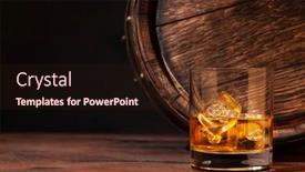  Presentation with whiskey - PPT layouts featuring scotch-whiskey-glass-and-old background and a wine colored foreground