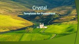  Presentation with scotland - Colorful theme enhanced with scotland corgarff castle in cairngorms backdrop and a  colored foreground