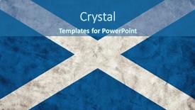  Presentation with scotland - PPT layouts enhanced with scotland-flag-in-grunge-vintage background and a ocean colored foreground