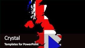  Presentation with united states and flag and eagle - PPT theme consisting of scotland maps - map of united kingdom background and a wine colored foreground