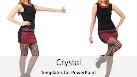  Presentation with scottish dance - Audience pleasing PPT theme consisting of scottish dance - composite photo of woman backdrop and a  colored foreground