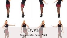  Presentation with scottish dance - Audience pleasing slides consisting of scottish dance - composite photo of woman backdrop and a  colored foreground