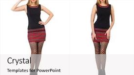  Presentation with scottish dance - PPT theme consisting of scottish dance - composite photo of woman background and a  colored foreground