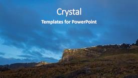  Presentation with united kingdom - Presentation theme consisting of scottland - landscape around the old man background and a teal colored foreground