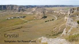  Presentation with chocolate hills bohol - Presentation design enhanced with scotts-bluff-hills-and-buttes background and a coral colored foreground