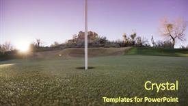  Presentation with arizona flag - Amazing slide deck having scottsdale - extreme wide angle viewpoint backdrop and a tawny brown colored foreground