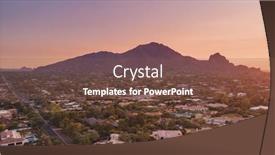  Presentation with arizona sunset view - Audience pleasing slide deck consisting of scottsdale-arizona-view-of-camelback backdrop and a tawny brown colored foreground