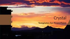  Presentation with nature sunset of colors - Slide set consisting of scottsdale arziona stunning colorful desert background and a yellow colored foreground