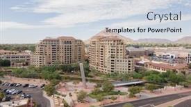  Presentation with shopping malls - Slide set featuring scottsdale-road-old-town-area background and a sky blue colored foreground