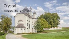  Presentation with bavaria - PPT theme featuring scourge - image of the famous maria background and a  colored foreground