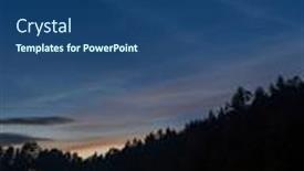  Presentation with czech republic - Presentation theme having scout-camp-western-bohemia-czech background and a ocean colored foreground