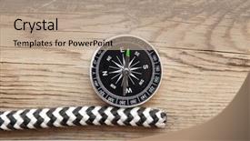  Presentation with scouting - Audience pleasing presentation theme consisting of scouting sports - marine rope and compass backdrop and a coral colored foreground