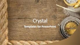  Presentation with scouting - Cool new PPT theme with scouting sports - ship ropes and compass backdrop and a coral colored foreground