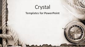  Presentation with scouting - Presentation featuring scouting sports - ship ropes and compass background and a white colored foreground