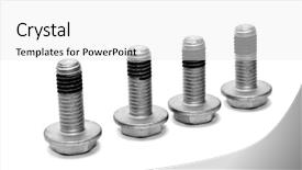  Presentation with history earth globe isolated white - Cool new slides with scrabble - isolated screw-bolt on a white backdrop and a white colored foreground