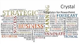  Presentation with word scramble - PPT theme featuring scramble of business buzz words background and a white colored foreground