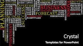  Presentation with word scramble - Beautiful presentation theme featuring scramble of business buzz words backdrop and a black colored foreground