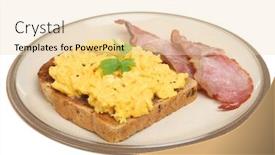  Presentation with bacon - Cool new theme with scrambled eggs bacon backdrop and a lemonade colored foreground