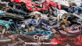  Presentation with cars - Theme with scrap - cars were scrapped background and a tawny brown colored foreground