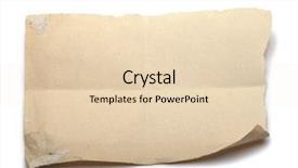  Presentation with paper - Beautiful presentation theme featuring scrap - piece of paper backdrop and a lemonade colored foreground