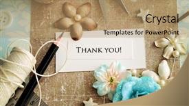  Presentation with scrap book - Cool new PPT layouts with scrap book - making of greeting card backdrop and a coral colored foreground