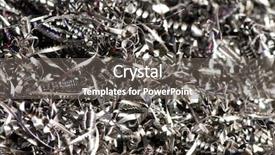  Presentation with scrap metal - Audience pleasing theme consisting of scrap metal background backdrop and a gray colored foreground