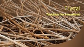  Presentation with scrap yard - Theme featuring scrap-metal-iron-rusty-armature background and a tawny brown colored foreground