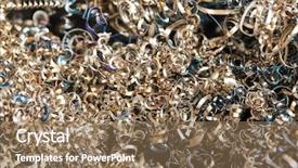  Presentation with scrap metal - PPT layouts enhanced with scrap metal spiral shavings background and a coral colored foreground