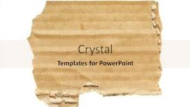  Presentation with cardboard - Slide deck consisting of scrap of cardboard isolated over the white background background and a coral colored foreground