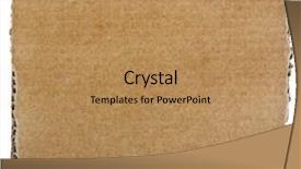  Presentation with corrugated cardboard - Slides enhanced with scrap of corrugated cardboard sheet background and a coral colored foreground