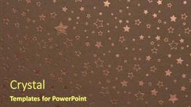  Presentation with gold star - Presentation theme consisting of scrapbook-beige-brown-paper-blank background and a tawny brown colored foreground